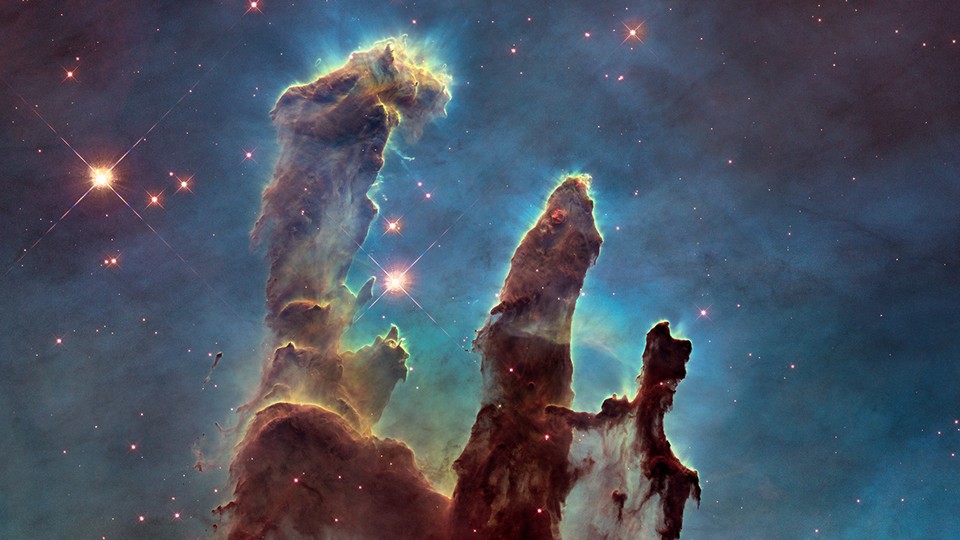 Die Säulen der Schöpfung, aufgenommen vom Hubble-Weltraumteleskop. (Bildquelle: NASA)