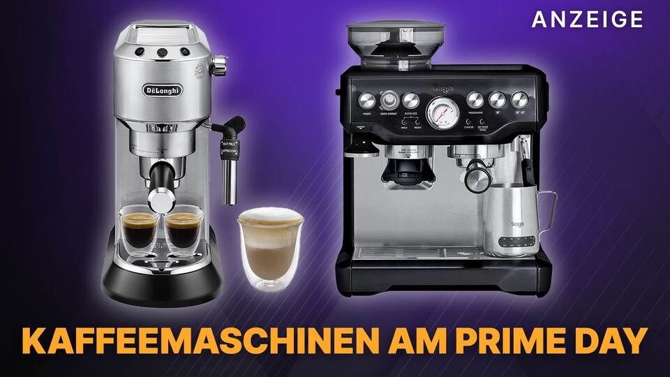 Kaffeemaschinen als Vollautomaten oder Siebträger gibt es am Prime Day haufenweise im Angebot. Hier könnt ihr bis zu 50% sparen!
