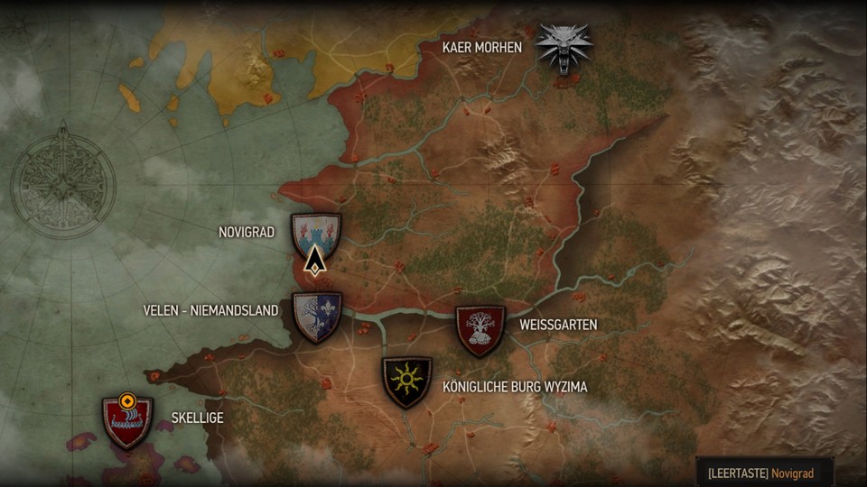 Karte von Witcher 3