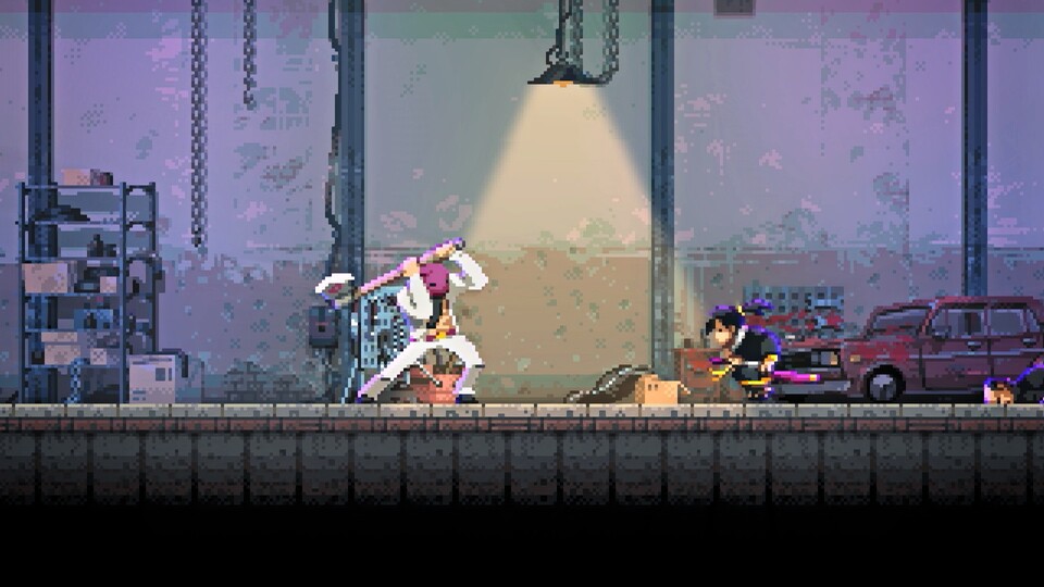 In Katana Zero trifft Cyberpunk auf Schwertkampf-Action.