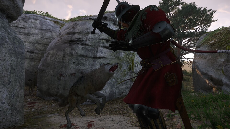 Bei eurem zweiten Besuch in Marikas Höhle müsst ihr euch gegen drei Wölfe verteidigen.