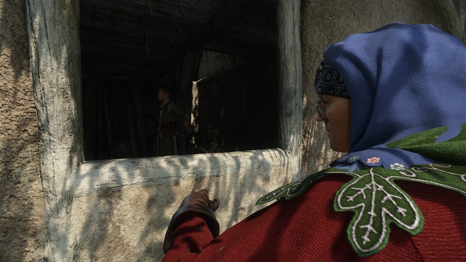 Stille Naturen befreien Tibor heimlich durch das Fenster hinter der Scheune.