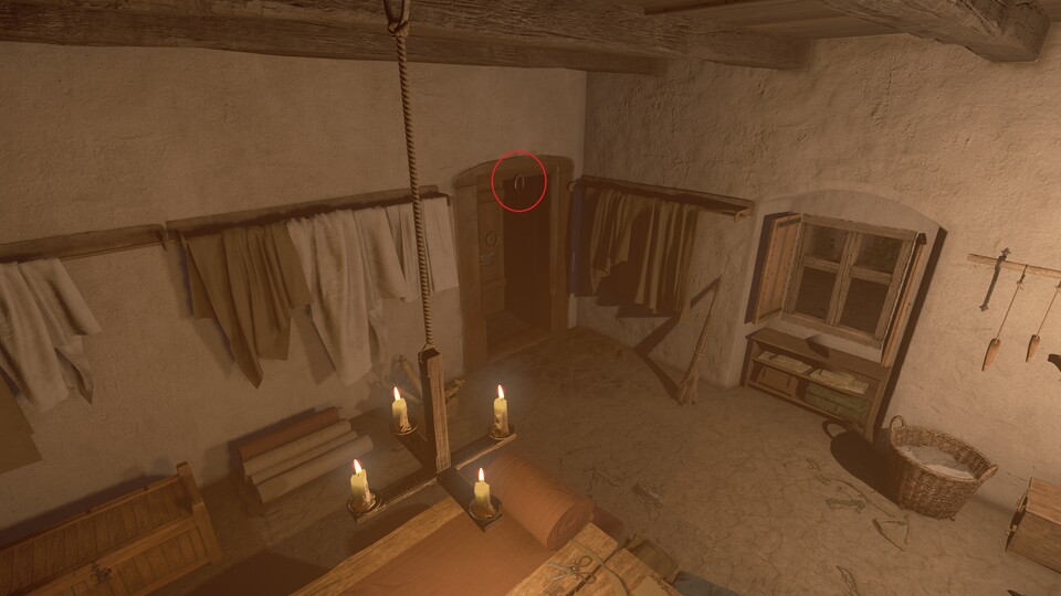 Klein aber fein, das magische Hufeisen über der Tür. 