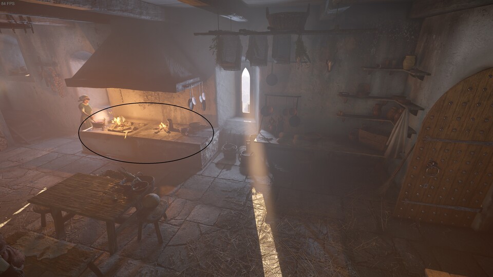 Der erste Kamin wartet auf euer Weihwasser.