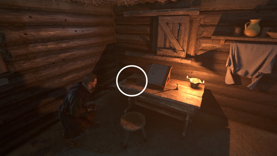 Das Buch des Pfarrers wartet auf seinem Schreibtisch auf euch.