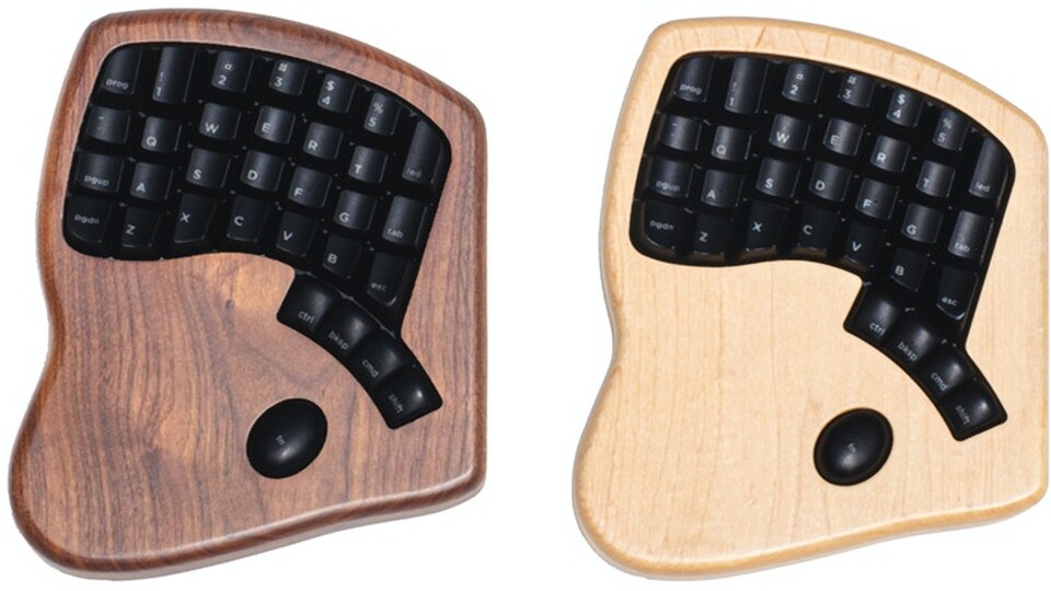 Keyboardio Model 100 Fassungen. (Bildquelle: Kickstarter.com)