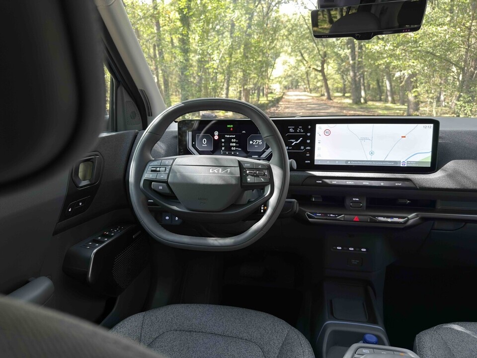 Das Interieur des Kia EV2 kann sich sehen lassen.