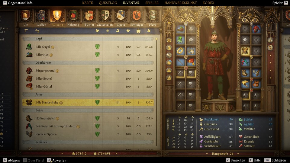 Die Farben eines Kleidungsstückes sind oft ausschlaggebend. Rote und grüne Klamotten steigern erfahrungsgemäß mehr Charisma als schwarz, blau oder weiß.