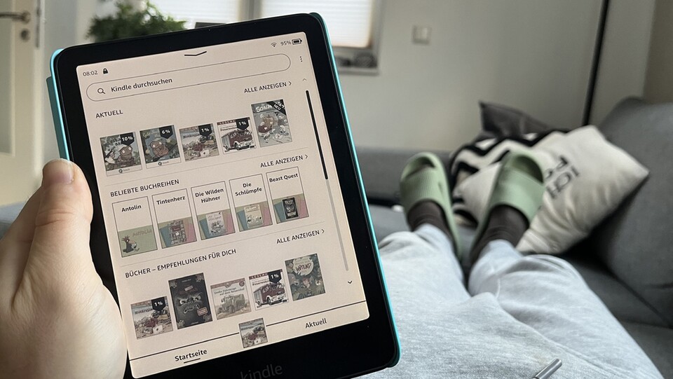 Schön übersichtlich ohne Ablenkungen wie Browser oder Shop: die Kids-Oberfläche.