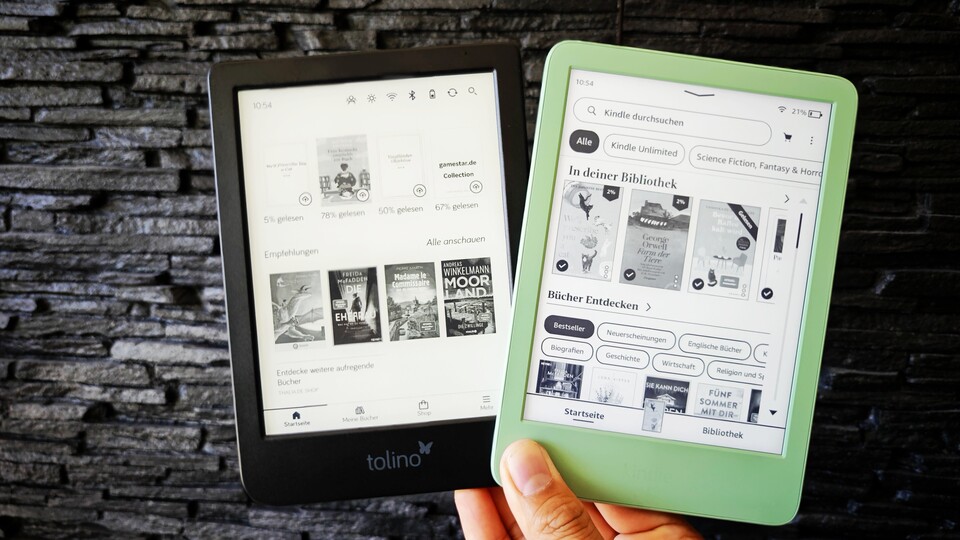 Der Kindle reagiert schneller und wirkt bei der Software-Erfahrung ausgereifter. (Bildquelle: Duy Linh DinhGameStar Tech)