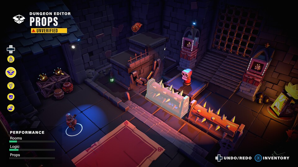 Dungeons selbst zu bauen soll mit dem Editor ganz simpel sein.