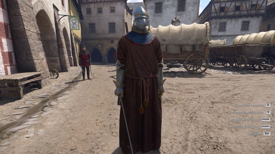 Habt ihr alles ausgerüstet, sieht euer Heinrich in etwa so aus.