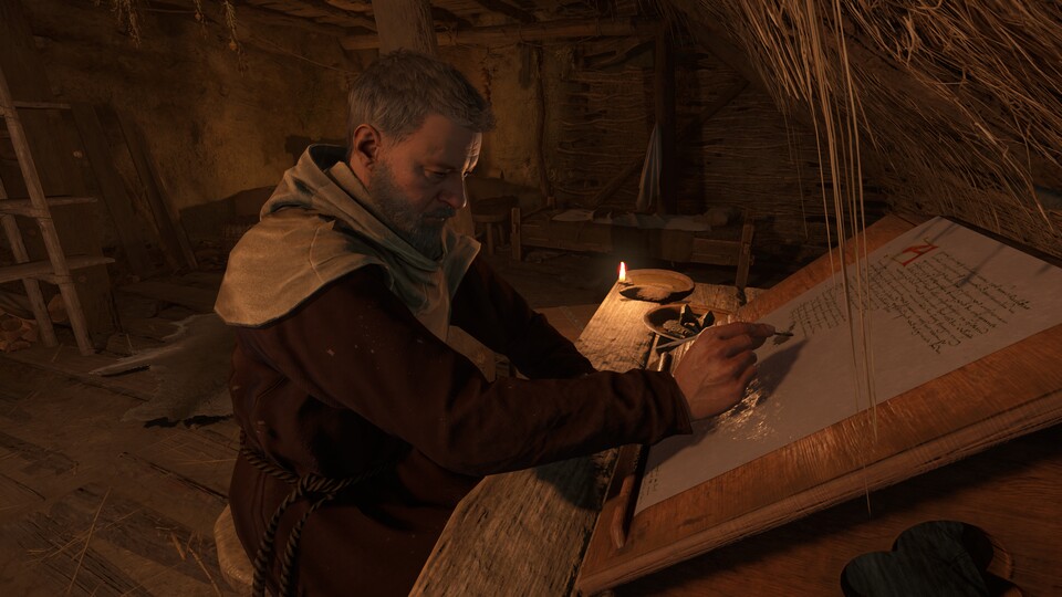 Der Einsiedler will nichts von euch wissen, ohne Gewalt werdet ihr erstmal rumschnüffeln müssen.