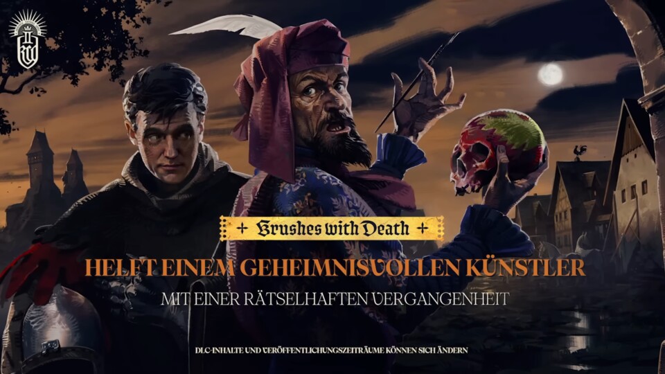 Mit diesem bemalten Schädel ist etwas los.