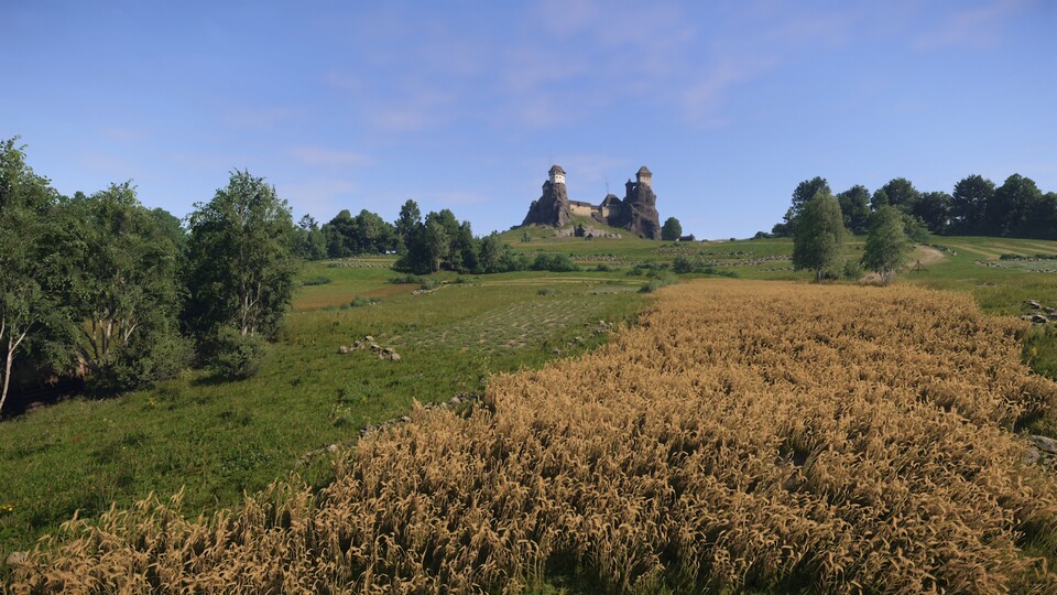 Burg Trosky, mitten im ewigen Sommer des sogenannten böhmischen Paradieses.