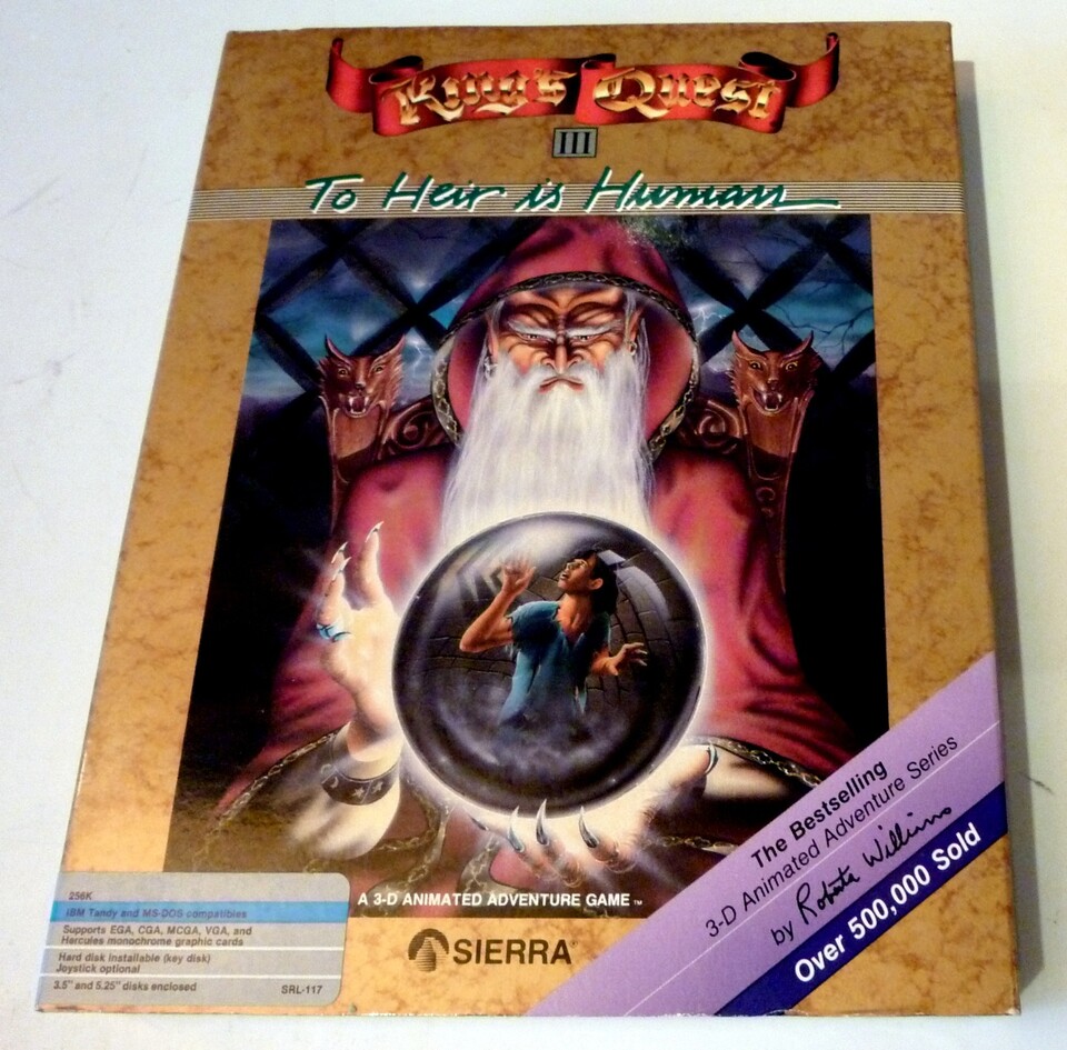 King's Quest 3 erschien vor 25 Jahren. Heute sind die Originalboxen Sammlerstücke.