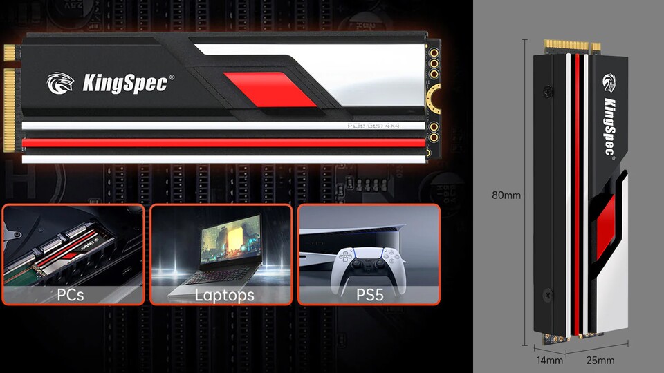 Für PC, PS5 und Laptop - diese M.2 SSD könnt ihr mühelos überall einbauen.