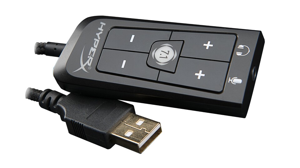 Die Kabelfernbedienung samt integrierter USB-Soundkarte lässt sich abstecken und Sie können das Headset auch per 3,5-mm-Klinke anschließen.