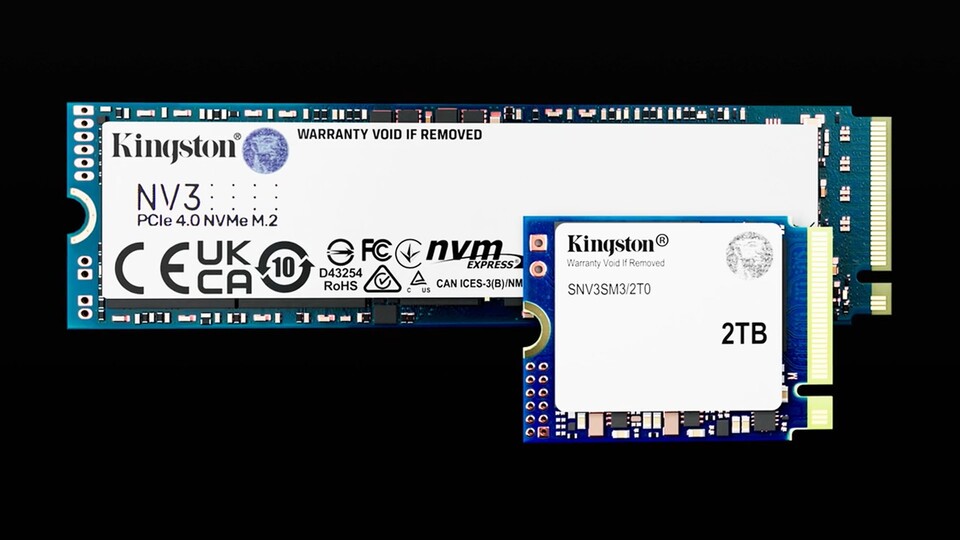 Die NV3 gibt es nicht nur im kleinen 2230-Format, sondern auch im normalen 2280-Format – dort sogar mit bis zu 4TB!