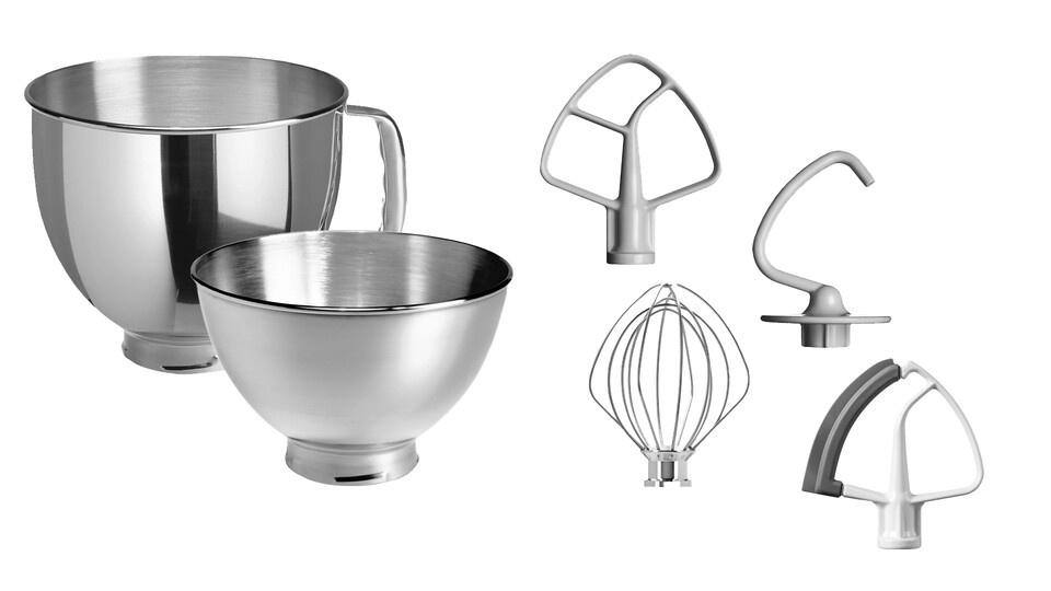 Zubehör inklusive: Zur Maschine kriegt ihr gleich eine ganze Reihe Aufsätze für alle möglichen Bedürfnisse!