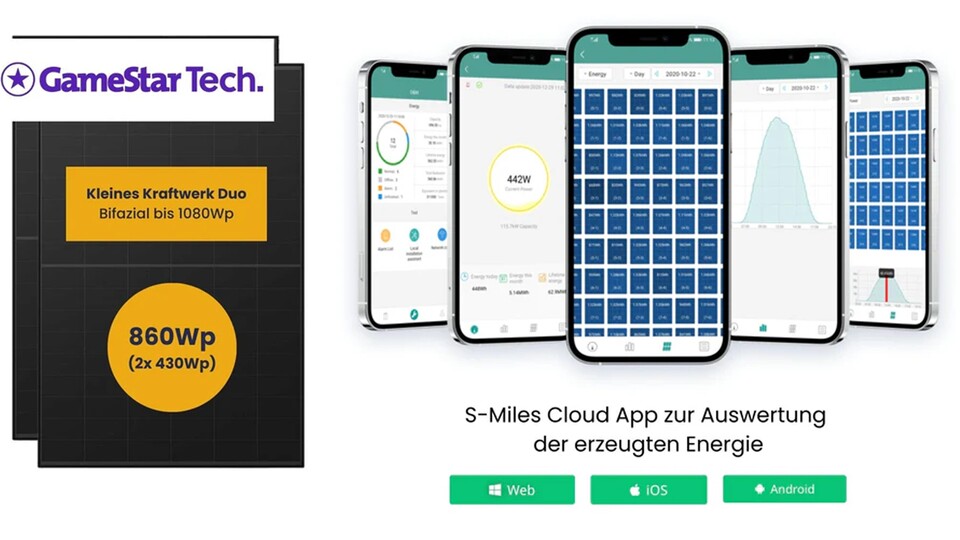 Per App könnt ihr jederzeit sehen, wie effizient euer Balkonkraftwerk arbeitet - und, wie viel Geld ihr spart.