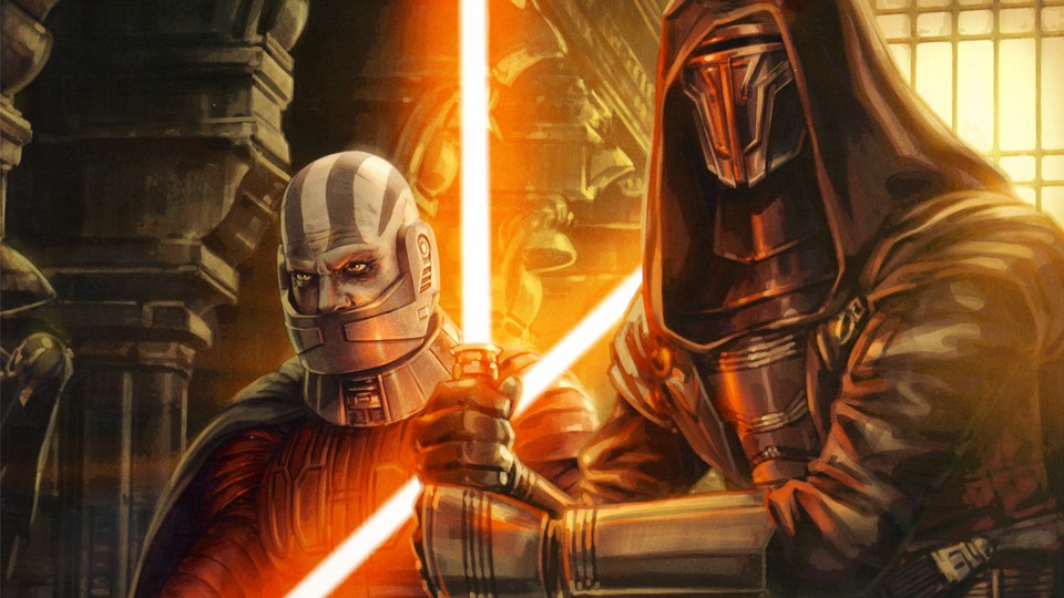 Darth Revan (hier gemeinsam mit seinem alten Sith-Partner Darth Malak) könnte wieder zum offiziellen Star-Wars-Kanon gehören.