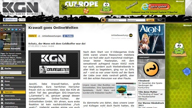 Krawall.de und das Krawall Gaming Network sind ab sofort Teil von Onlinewelten, einer Tochter von IDG.
