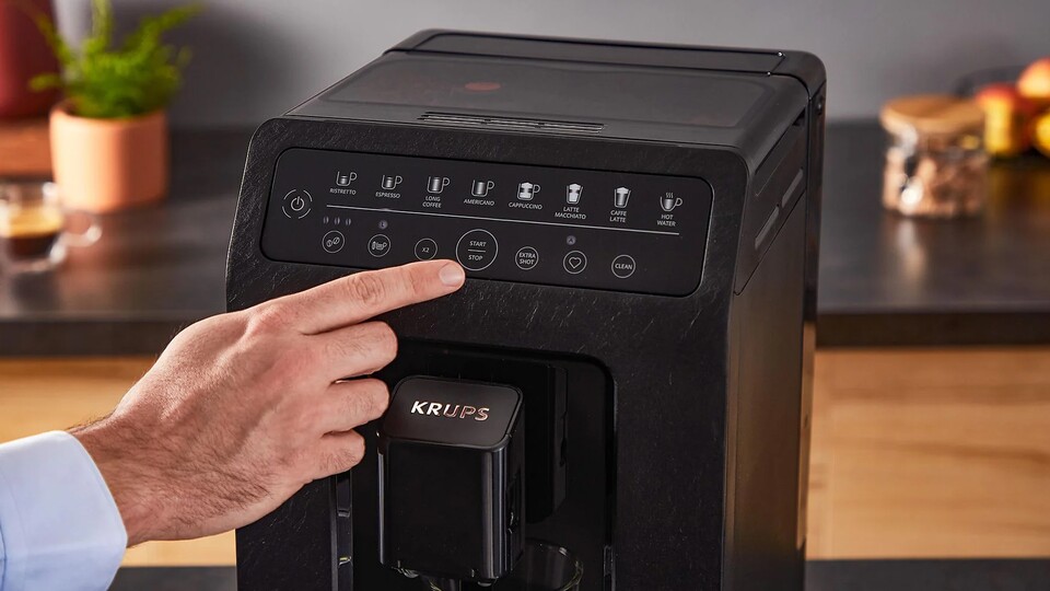 Der Krups Evidence ECOdesign setzt auf ein intuitives Touch-Bedienfeld, mit dem ihr euer gewünschtes Getränk in Sekundenschnelle zubereiten könnt!