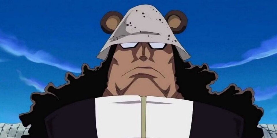 Laserstrahlen, eine mächtige Teufelsfrucht, fast unmöglich zu zerstören: One Piece-Fans lernten erst später, dass Kuma eigentlich ein gutes Herz hat und heimlich die Helden unterstützte. Alles nur, um seine Tochter zu retten. (Bildquelle: Toei Animation)