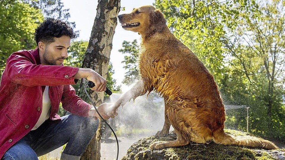 Euer Doggo hat sich im Park mal wieder vollgesaut? Mit dem Kärcher OC 3 bekommt ihr ihn ruckzuck wieder sauber!