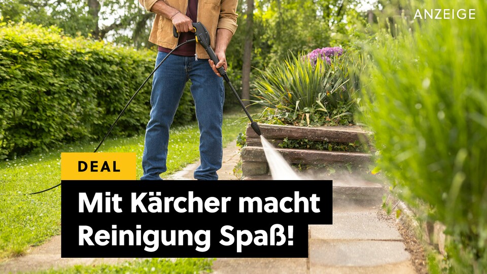Wenn man einen Kärcher in der Hand hält, bekommt man gefühlt immer einen Buff von +200 % auf Selbstbewusstsein.