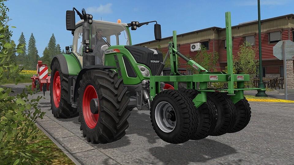 Traktoren und Geräte wie dieser Kotte FRP 145 lassen sich per Mod im Landwirtschafts-Simulator 17 spielen.