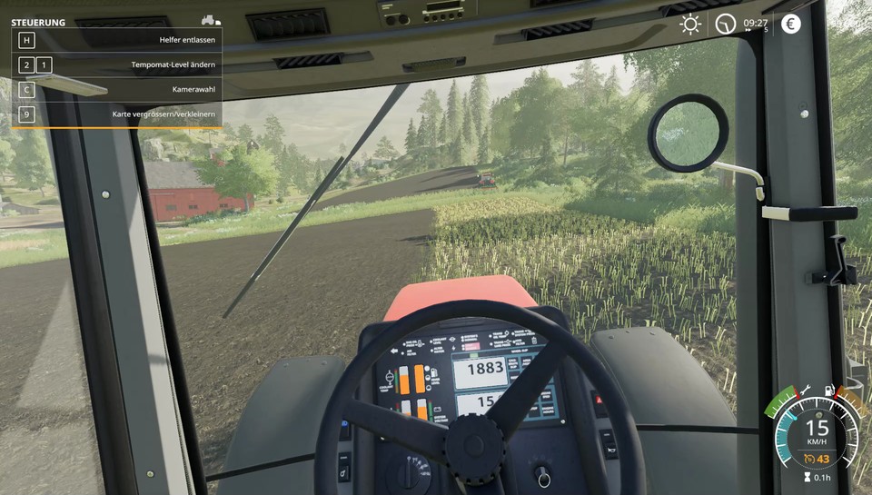 Jedes Fahrzeug besitzt auch eine Cockpit-Perspektive inklusive Hebeln und Monitoren.