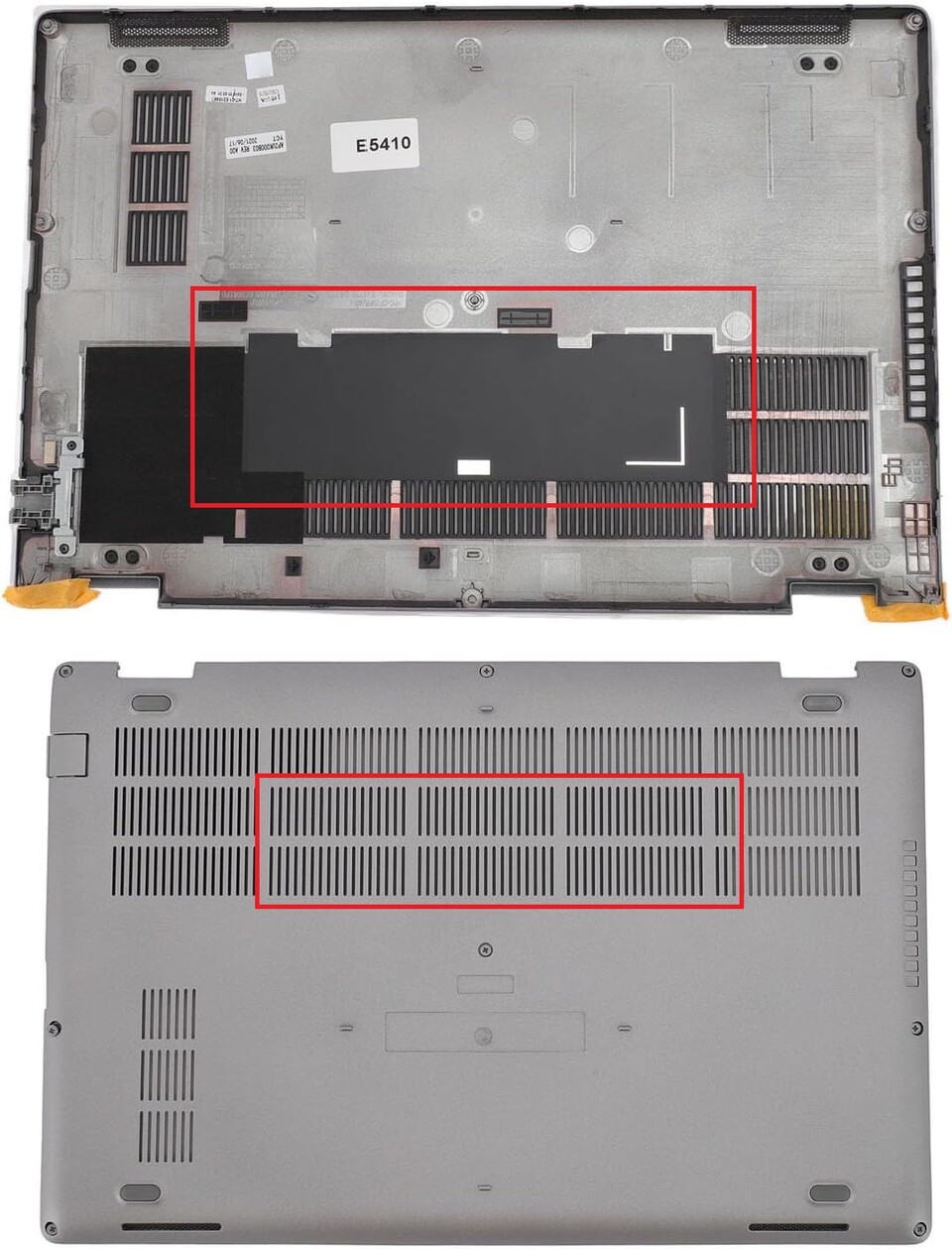 Bei diesem Laptop-Gehäuse ist gut zu erkennen, dass ein großer Teil der Lufteinlässe abgedeckt ist. (Quelle: ZDETGU)