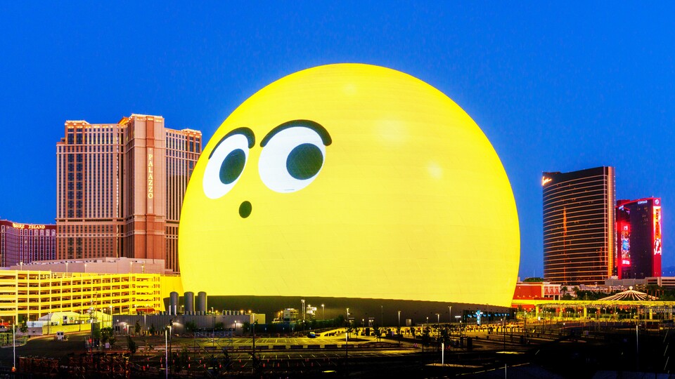 Das »Las Vegas Sphere« ist ein echtes Gebäude mit einem riesigen LED-Bildschirm auf der Außenseite. (Bild: Earth LLC. über Adobe Stock)