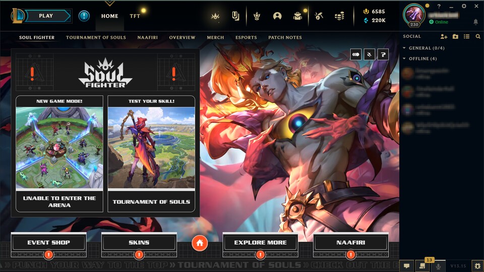 Das Ding hier lastet meinen PC also teils mehr als zur Hälfte aus. Klingt komisch, ist aber so. Und bitte beim Bild oben nicht auf meine Riot-Points achten. Die hab ich alle geschenkt bekommen!