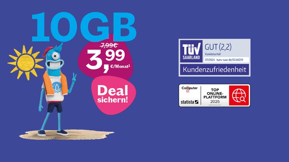 Bei einem so günstigen Tarif hat man gut lachen.