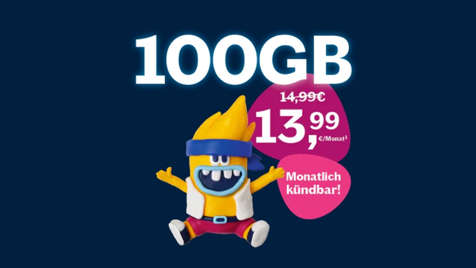 In dem Flex-Tarif bekommt ihr zwar etwas weniger Datenvolumen, dafür ist er auch günstiger und monatlich kündbar!