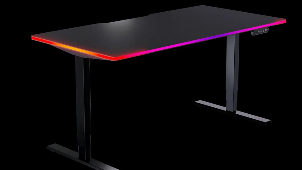 Der LeetDesk AURA kann alles, was auch der Pro kann, aber mit coolen Farben!