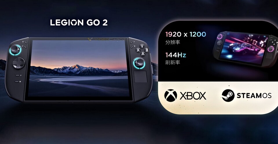 Lenovo bestätigt die Unterstützung von SteamOS in einem Produktbild.
(Bildquelle: Lenovo, via VideoCardz)