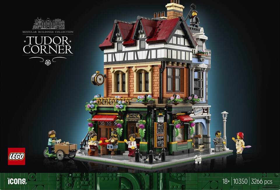 Mit Tudor Corner erweitert LEGO sein Angebot an Modellen der Modular Buildings. Die Fan-Reaktion auf Set 10350 fällt überwältigend positiv aus.