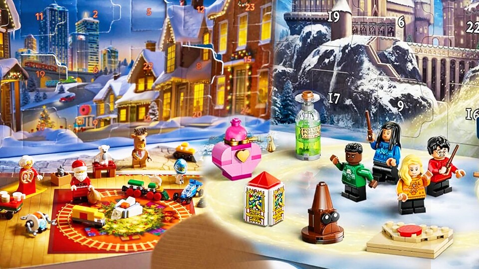 Egal ob City oder Harry Potter: Es sind immer Minifiguren und kleine Modelle von Spielzeug, Fahrzeugen oder anderen Gegenständen.