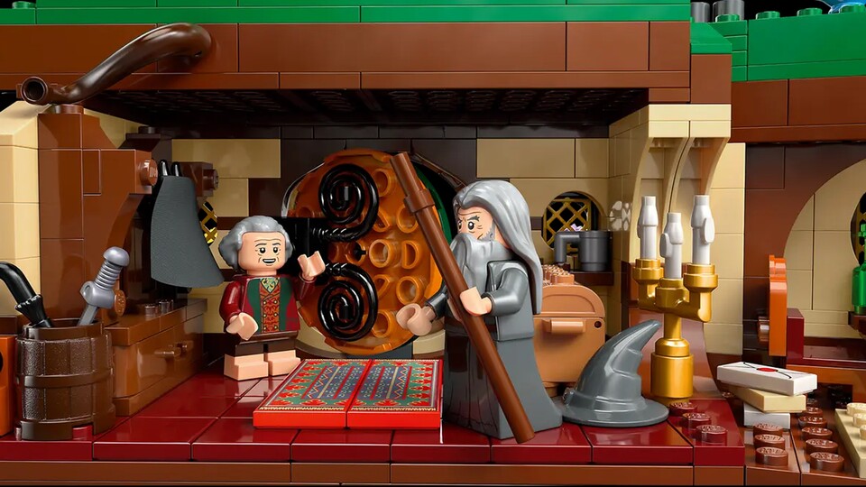 Im Inneren von Beutelsend findet ihr zahlreiche Requisiten und Details vor, sodass ihr euch sofort wie in Die Gefährten fühlt!