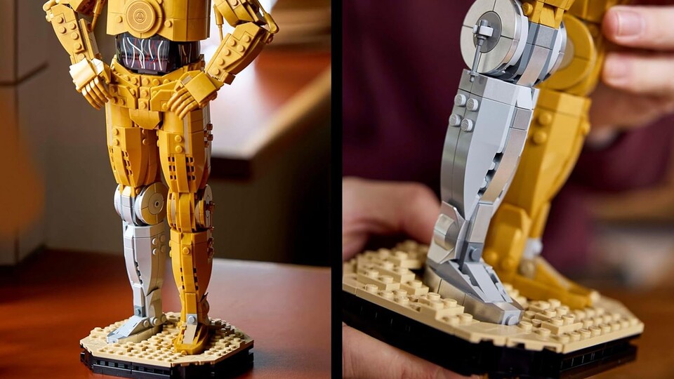 LEGO C-3PO ist ein echtes Musterbeispiel in Sachen detailverliebter Klemmbausteinsets!