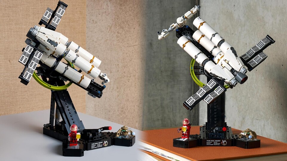 Das Modell der Hail Mary kann sich um die eigene Achse drehen. Das ist für eine Sache sehr wichtig.