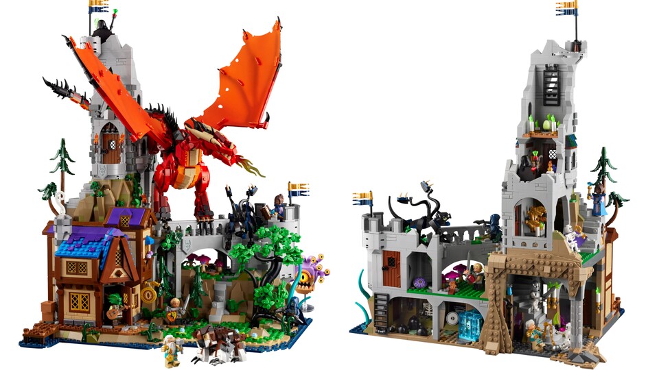 Das Lego D+D-Set »Die Sage vom Roten Drachen« ist sehr beliebt, wird aber voraussichtlich bald EOL gehen.