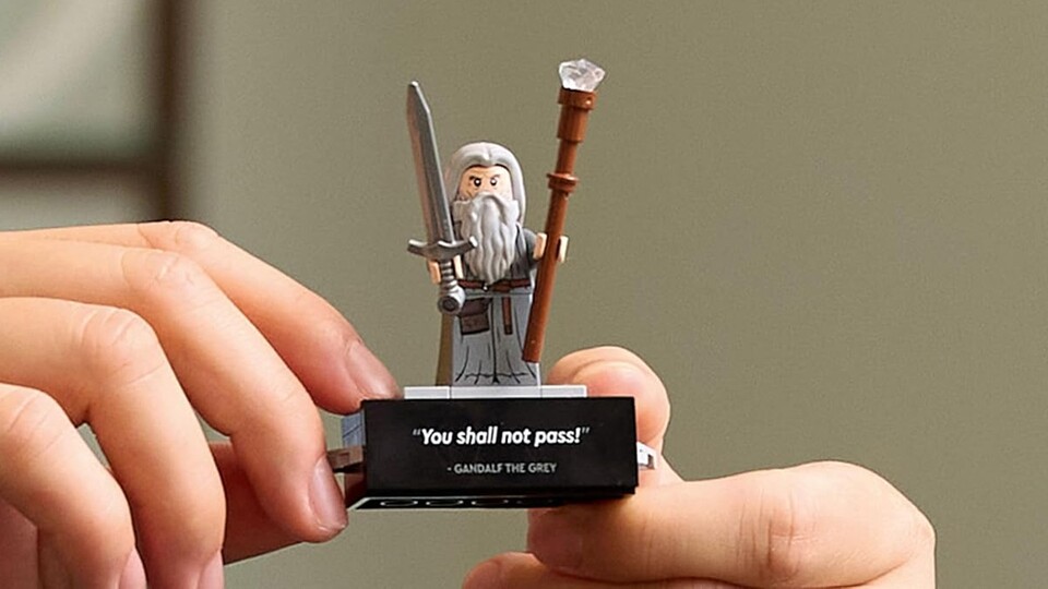LEGO-Gandalf der Graue: Die Mini-Figur von Gandalf sieht richtig gut aus.