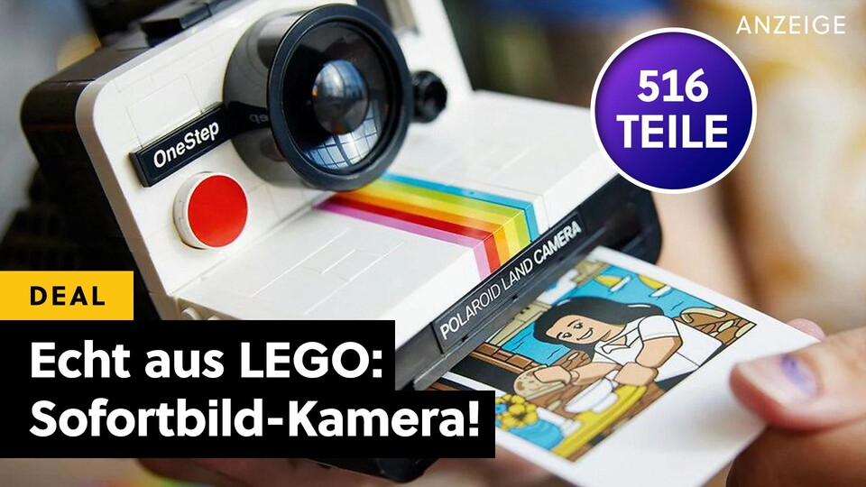 Eine Polaroid Sofortbildkamera aus LEGO. Allerdings nicht von LEGO Technic sondern LEGO Ideas!