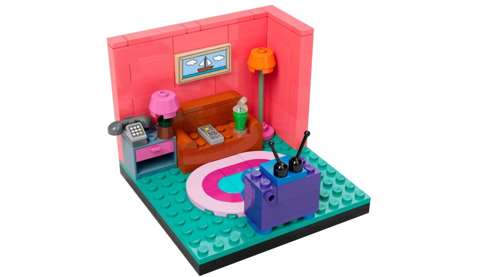 Die legendäre Couch, auf der in jedem Folgen-Intro eine neue Überraschung auf die Zuschauerinnen und Zuschauer wartet. Bildquelle: LEGO.