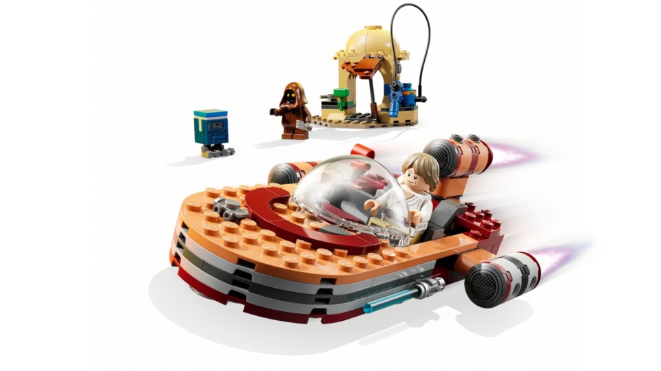 Obwohl Obi-Wan nicht da ist, hat Luke bereits sein Lichtschwert.